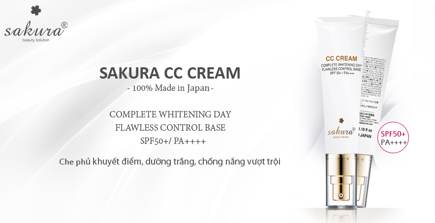Kem trang diem CC Cream Sakura Cao Cap dem lai lan da sang min cho ban