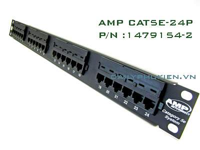 h Panel 24 port Cat 6 AMP Patch Panel 24 port Cat 5 AMP