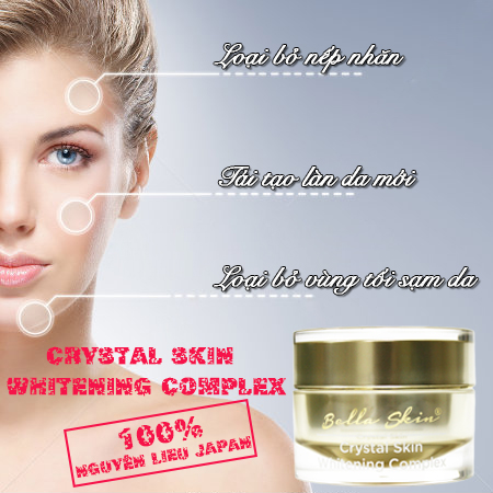 Kem Duong Trang Tai Tao Da Crystal Skin Whitening Complex