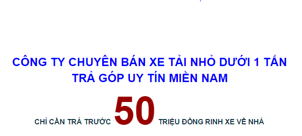 Ban xe tai duoi 1 tan 700kg 800kg 900kg dongben gia re giao ngay