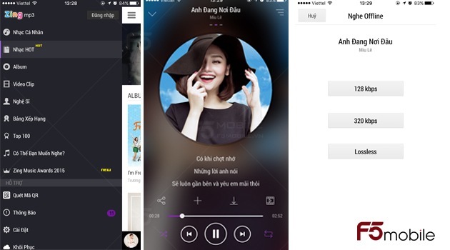 Cach download nhac mien phi ve iPhone bang ung dung Zing mp3