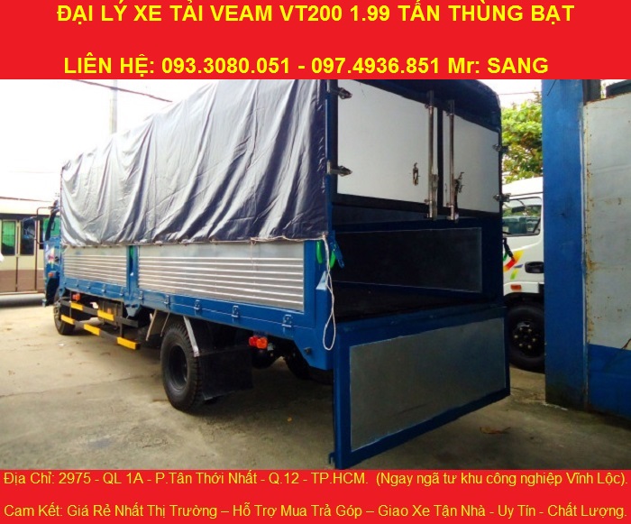 Ban xe tai veam 19 tan vt200 cabin vuong dong co hyundai ban tra gop 75 trieu