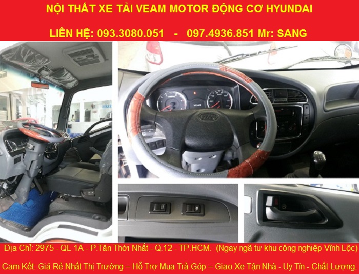 Xe tai 2 tan xe tai veam 2 tan dong co Hyundai xe moi 2016 gia chi 405 trieu co may lanh