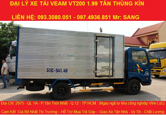 Ban xe tai veam 19 tan dong co hyundai xe tai veam 2 tan cabin vuong