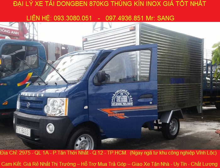 Xe tai dongben 870kg xe moi gia chi 149 trieu co xe giao ngay