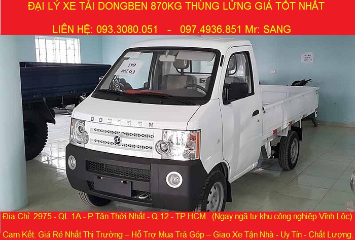 Xe tai dongben 870kg xe moi gia chi 149 trieu co xe giao ngay