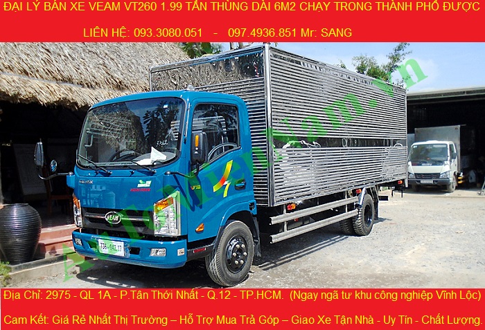 Can ban xe tai veam 199 tan vt260 xe tai veam vt260 gia canh tranh