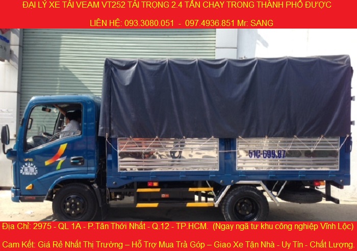 Cong ty ban xe veam 252 tai trong 24 tan gia re nhat xe tai veam vt252