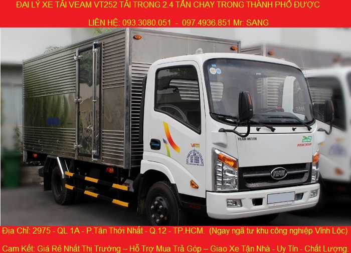 Cong ty ban xe veam 252 tai trong 24 tan gia re nhat xe tai veam vt252