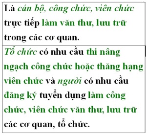 Dao tao chung chi nghiep vu Van thu luu tru Hanh chinh van phong uy tin chat luong