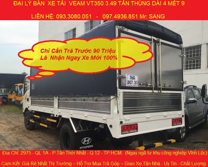 Xe tai veam star 860kg xe moi 100 gia chi 159 trieu