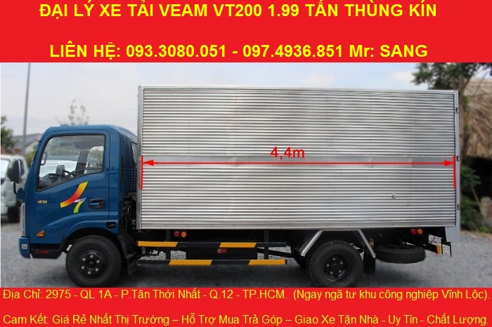 Xe tai veam 19 tan xe veam vt200 dong co HYUNDAI chi can tra truoc 80 trieu