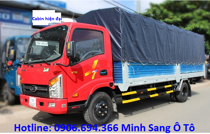 Ban xe tai veam VT260 thung dai 6 met tai trong 1 tan 9 vao duoc thanh pho