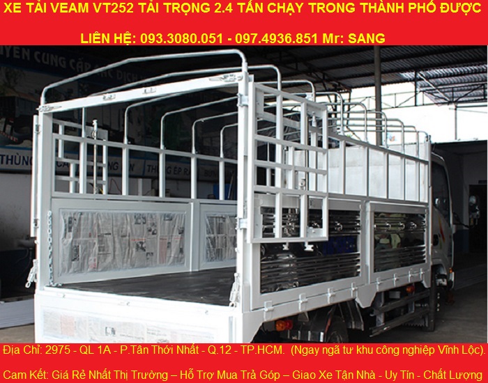 Cong ty ban xe veam 252 tai trong 24 tan gia re nhat xe tai veam vt252