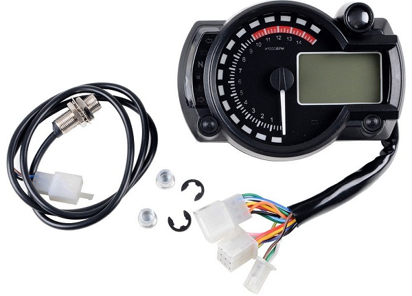 Man Hinh Motorcycle Odometer Speedometer LCD Digital Kit