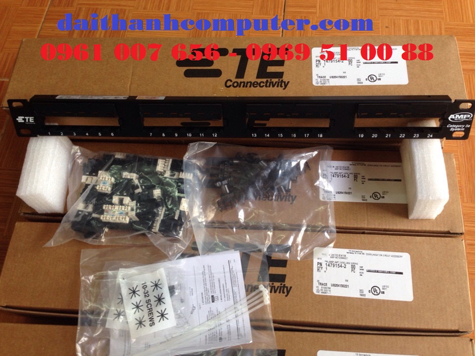 Patch panel 24 port AMP cat5Patch Panel Connect Category 6 AMP
