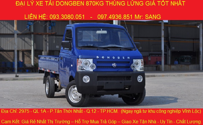 Xe tai dongben 870kg xe moi gia chi 149 trieu co xe giao ngay