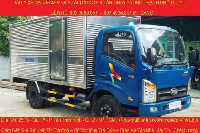 Xe tai veam vt2521 tai trong 24 tan thung dai 41 met chay vao thanh pho duoc dong co hyundai