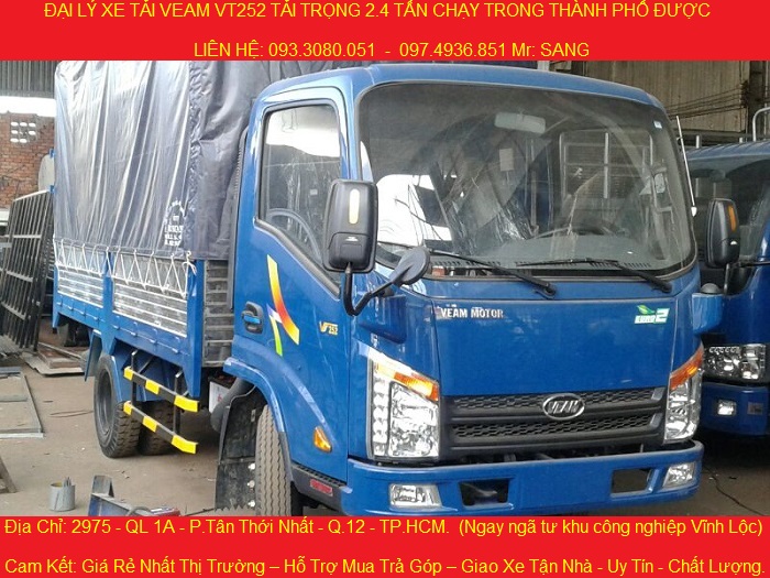 Xe tai veam vt2521 tai trong 24 tan thung dai 41 met chay vao thanh pho duoc dong co hyundai