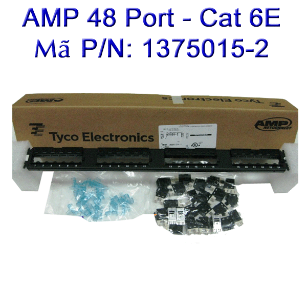 Phan phoi patch panel AMP cat5 1479154 2 cat6 1375014 2 chinh hang