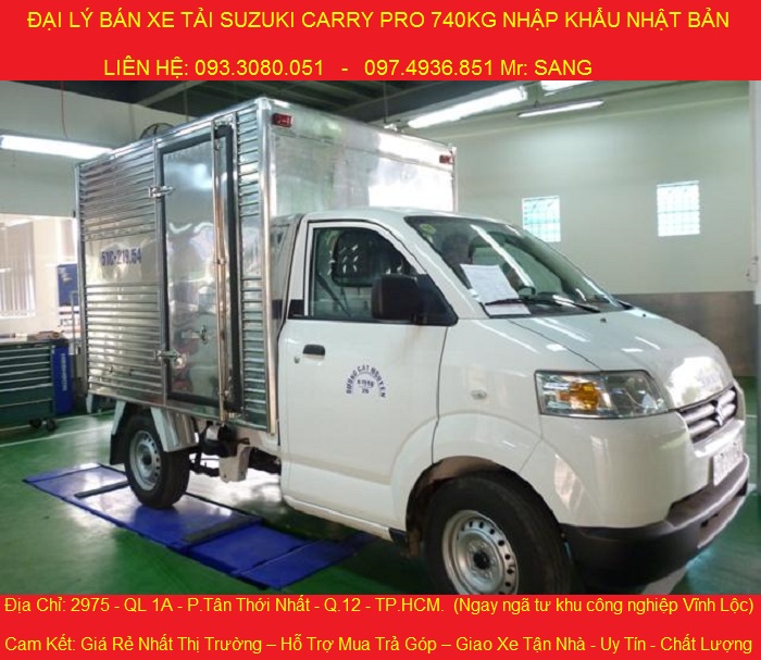 Xe tai suzuki 740kg ho tro tra gop chi can tra truoc 85 trieu