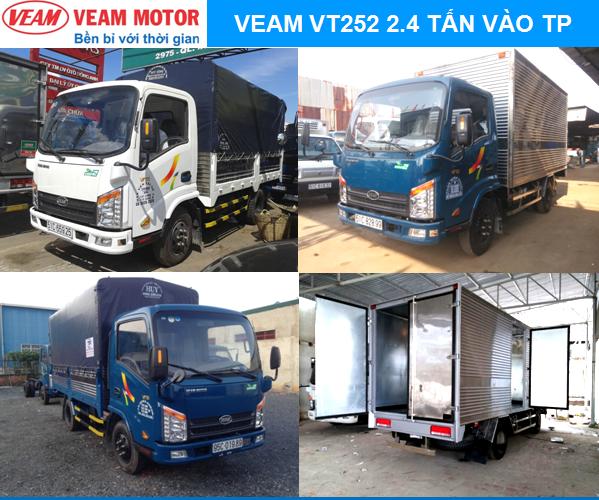 Cac dong xe tai veam vao thanh pho veam vt200 veam vt260 veam vt2001 gia re tra gop 80