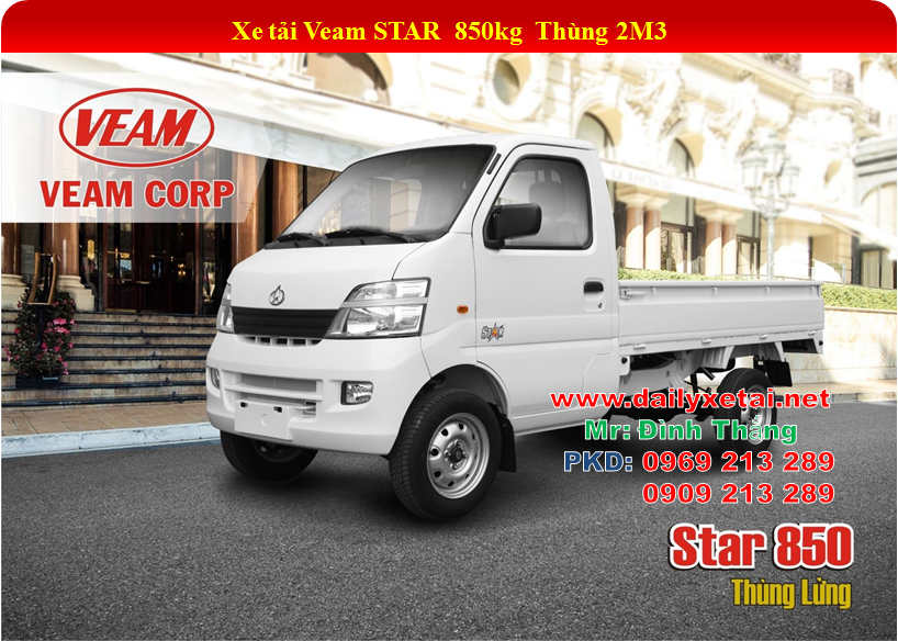 Xe tai nhe Veam Starxe tai veam star xe tai veam changan tai trong 850 kg