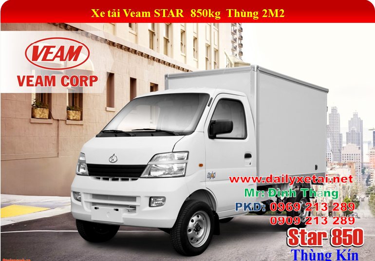 Xe tai nhe Veam Starxe tai veam star xe tai veam changan tai trong 850 kg