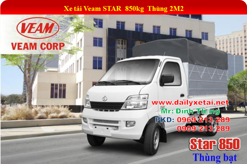 Xe tai nhe Veam Starxe tai veam star xe tai veam changan tai trong 850 kg