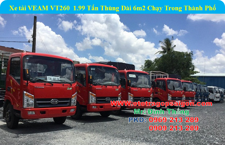 Gia xe veam vt260 gia xe veam 1t9 gia xe vt260 Xe tai veam 1 tan 9 trang bi dong co Hyundai D4BH