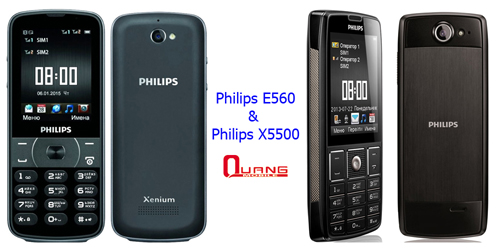 Dien thoai Philips e560e570x5500 pin khung cho 2 den 3 thang xuat Nga