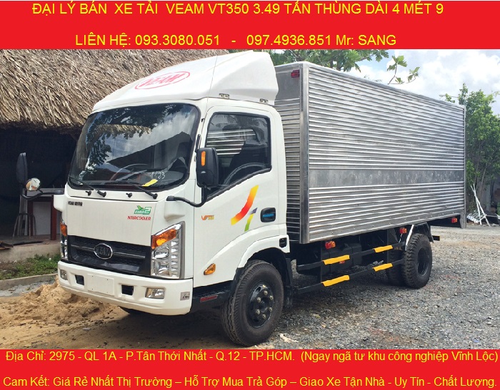 Ban xe tai veam 3t5 xe tai veam vt350 dong co hyundai