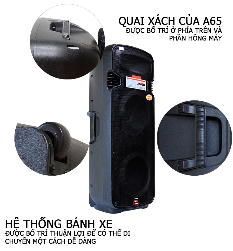 Loa Keo Di Dong Temeisheng A65S loa bass 40cm Gia ban 3990000 VND