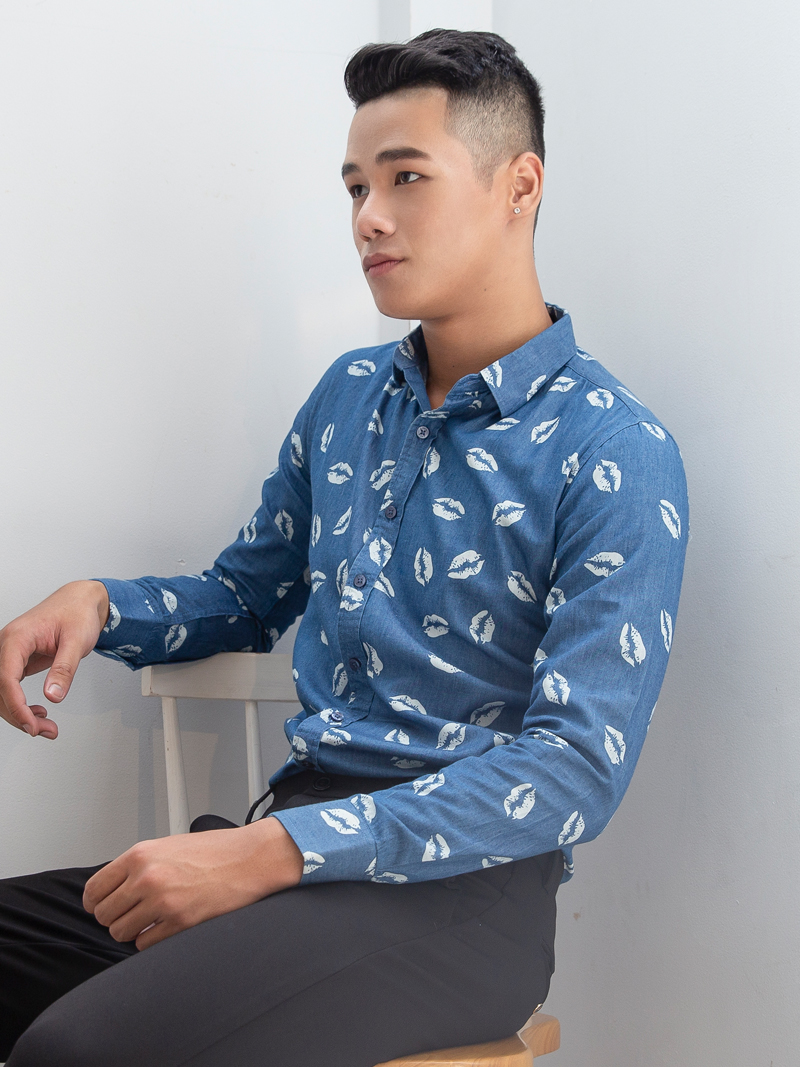 Ao So Mi Denim Xanh ASM968