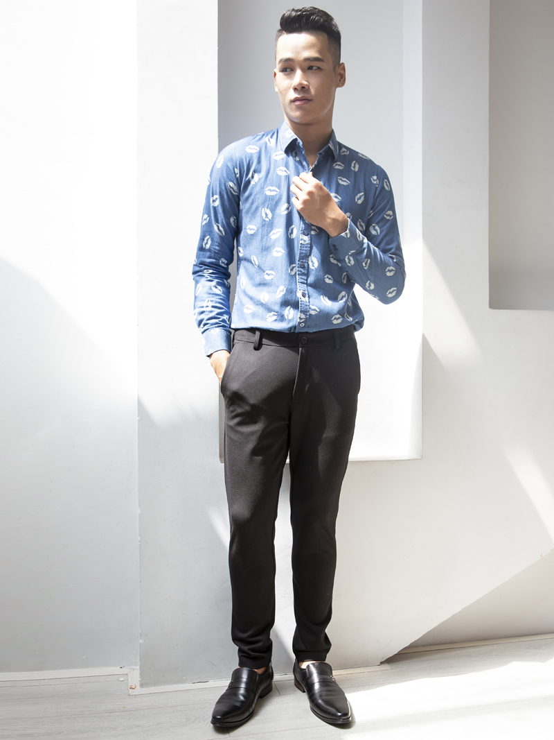 Ao So Mi Denim Xanh ASM968