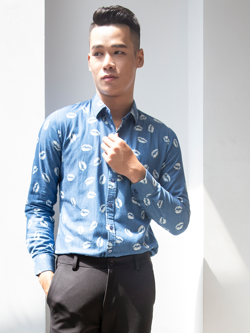 Ao So Mi Denim Xanh ASM968