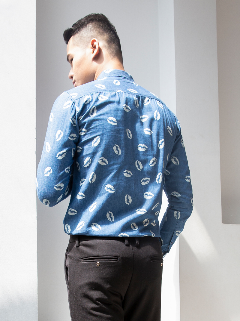Ao So Mi Denim Xanh ASM968