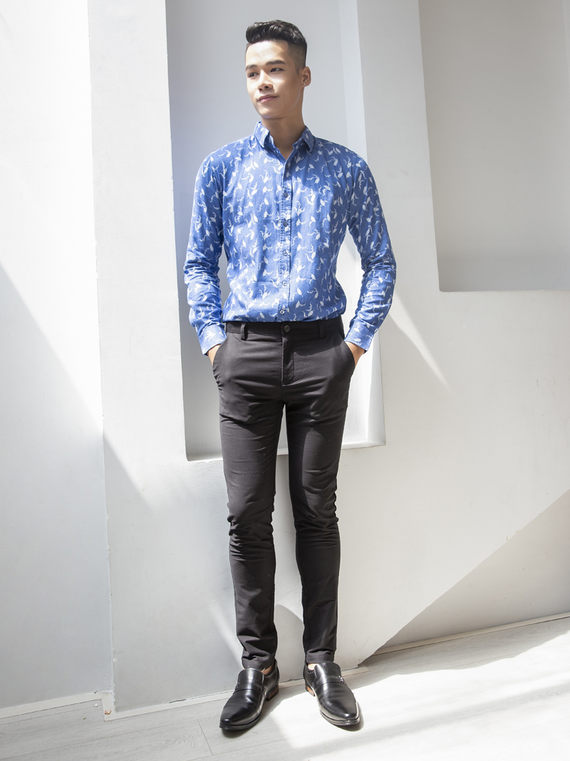 Ao So Mi Denim Xanh ASM969