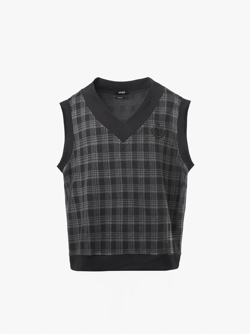 Ao Ghile Thun Caro Theu Logo Form Regular AG001 Mau Den