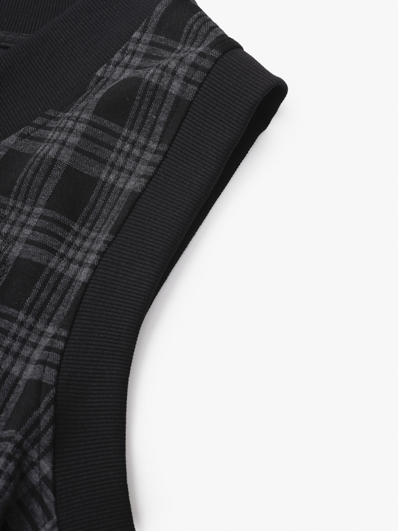 Ao Ghile Thun Caro Theu Logo Form Regular AG001 Mau Den