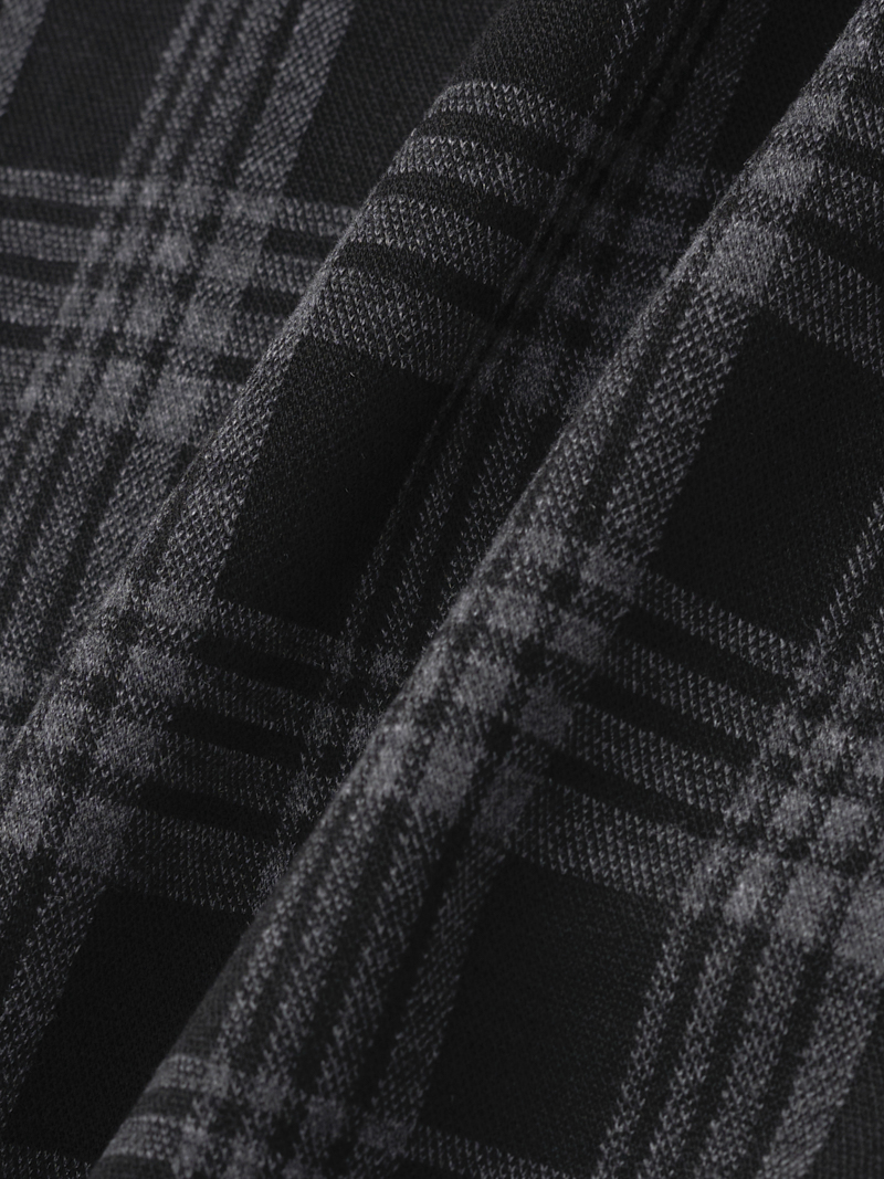 Ao Ghile Thun Caro Theu Logo Form Regular AG001 Mau Den