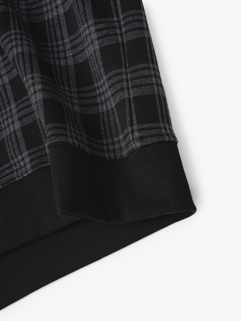 Ao Ghile Thun Caro Theu Logo Form Regular AG001 Mau Den