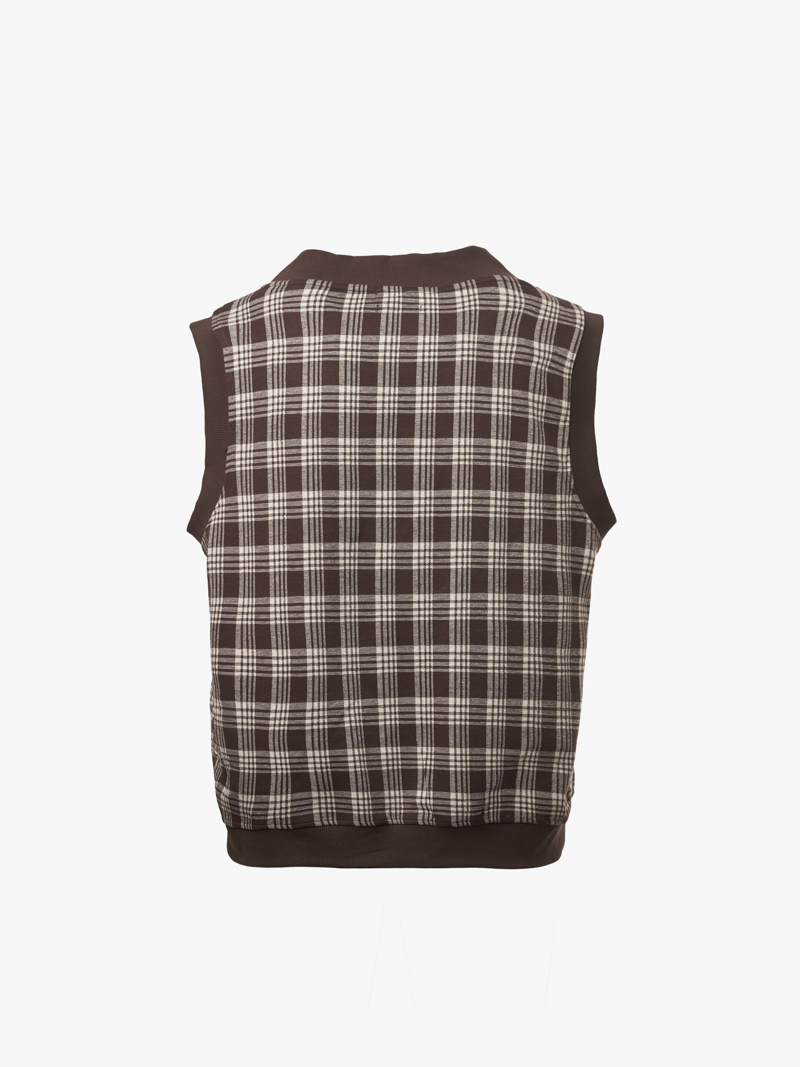 Ao Ghile Thun Caro Theu Logo Form Regular AG001 Mau Nau