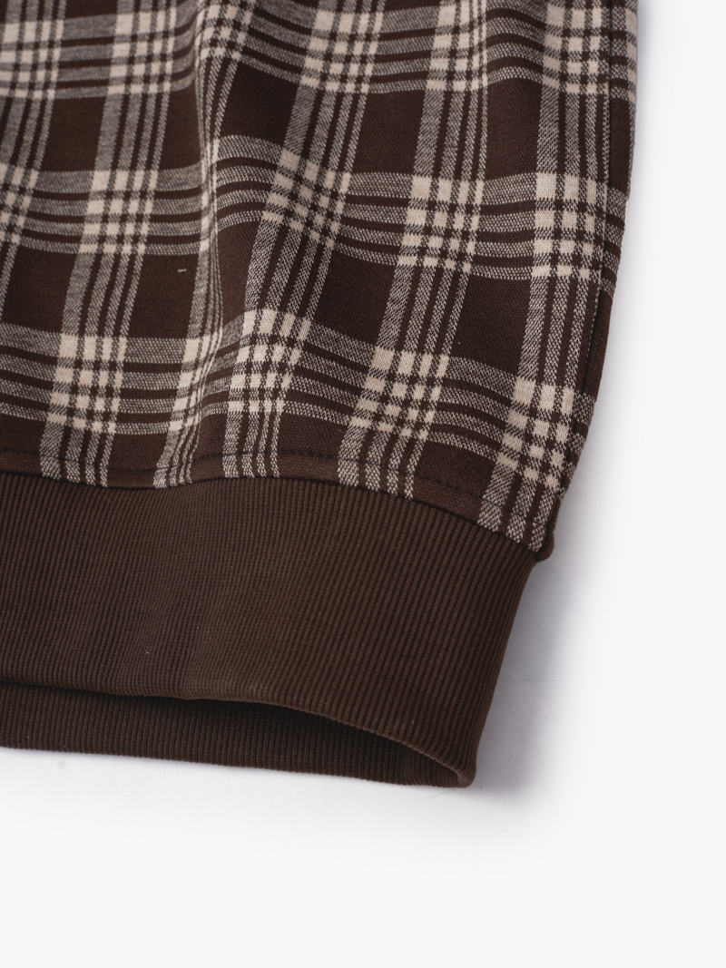 Ao Ghile Thun Caro Theu Logo Form Regular AG001 Mau Nau