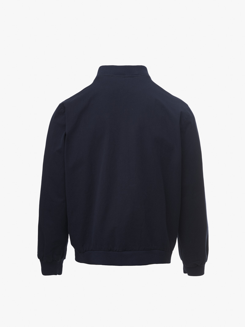 Ao Khoac Bomber 2 Tui Hop In O Nguc Form Regular AK064 Mau Xanh Den