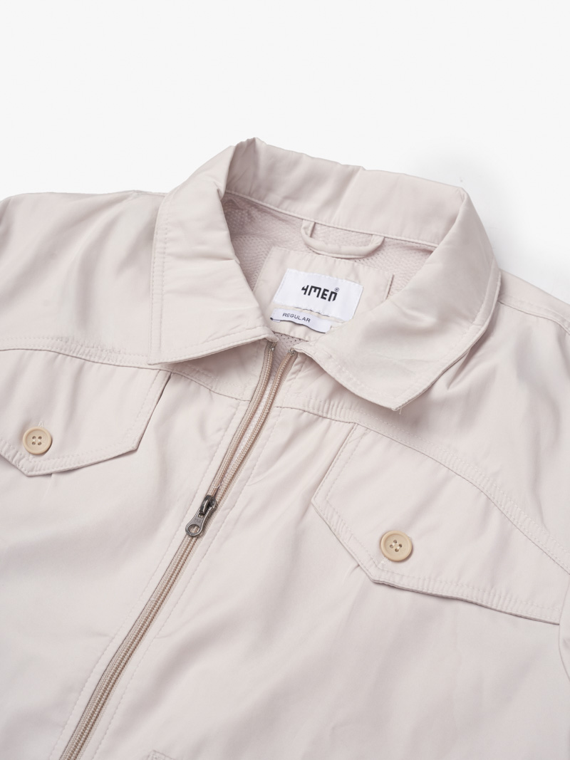 Ao Khoac Du Ep Tui Hop Form Regular AK065 Mau Be