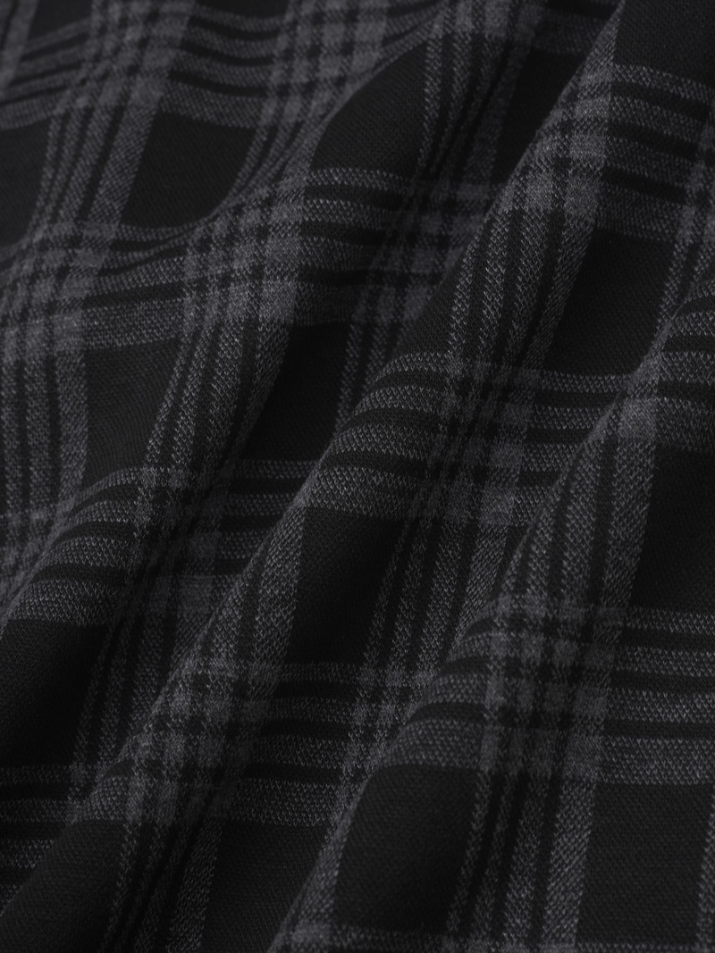 Ao Polo Caro Theu Logo 4M Tron O Nguc Form Slimfit PO154 Caro Den