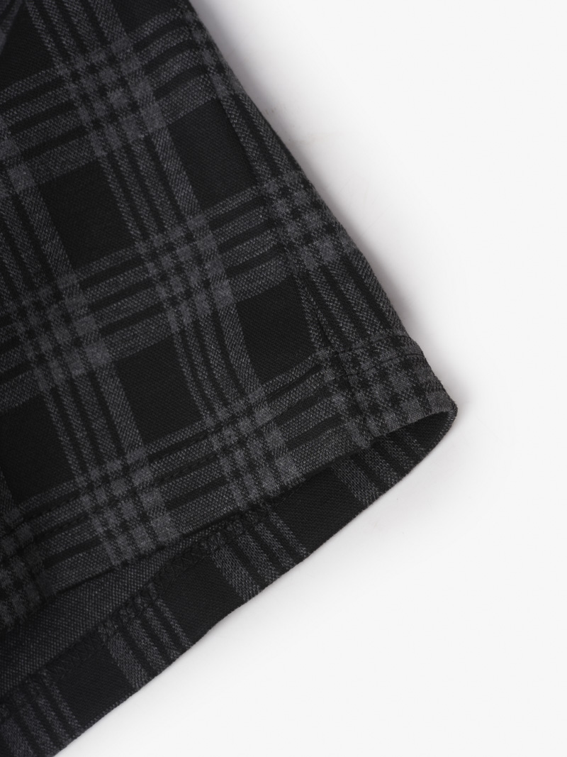 Ao Polo Caro Theu Logo 4M Tron O Nguc Form Slimfit PO154 Caro Den