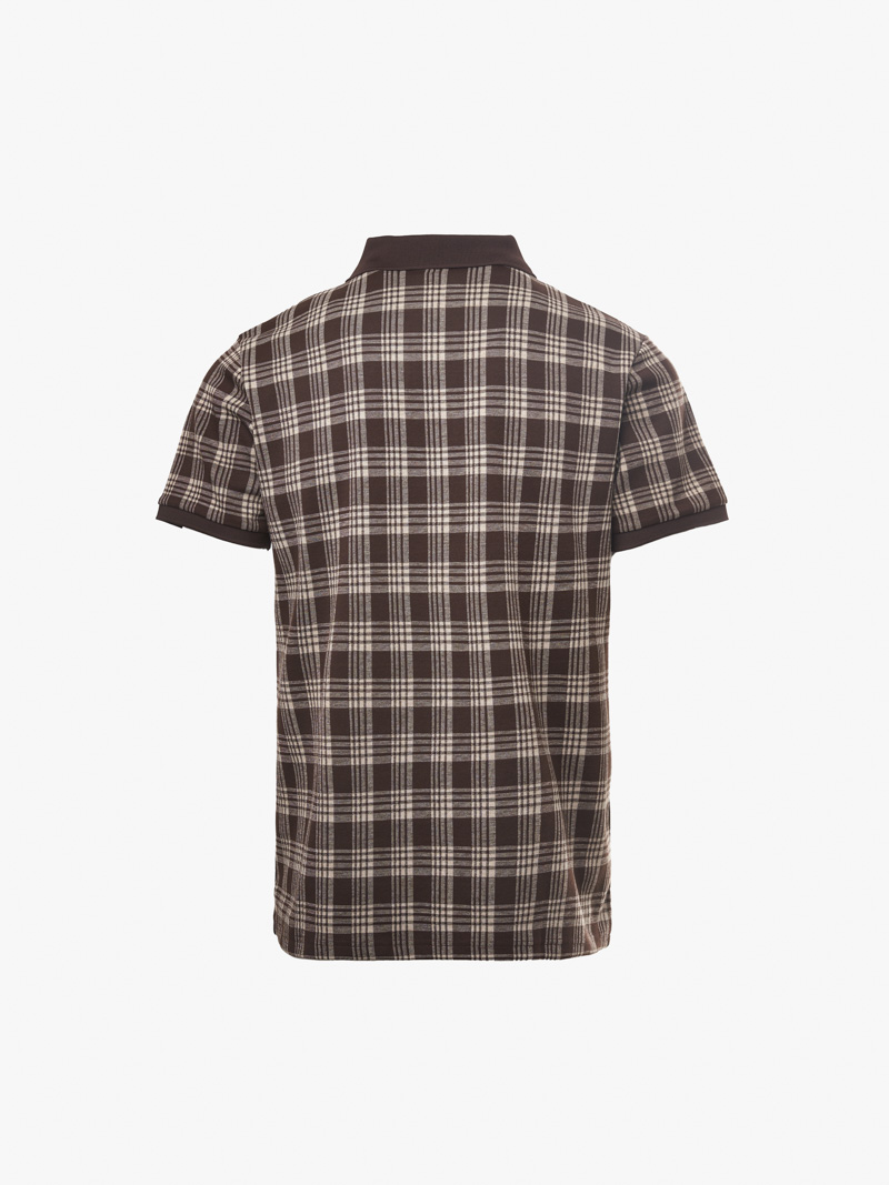 Ao Polo Caro Theu Logo 4M Tron O Nguc Form Slimfit PO154 Caro Nau