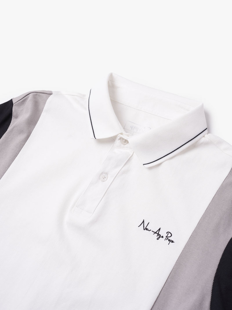 Ao Polo Co Tru Theu Chu New Age Prep Form Regular PO144 Mau Xam